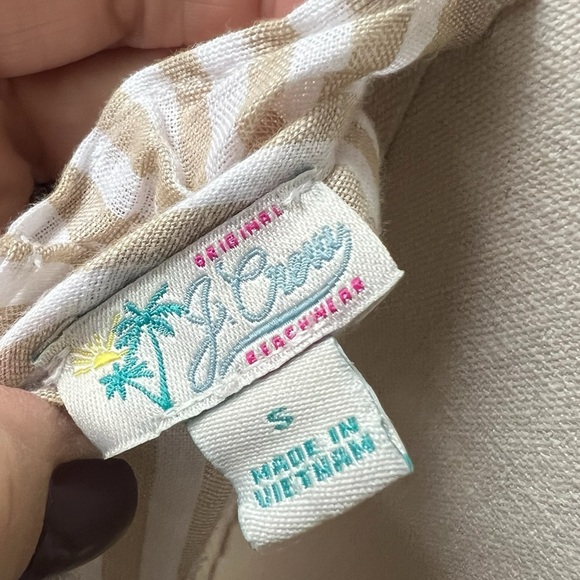 J Crew Original Beachwear dress linen blend size small adjustable straps newer - Picture 5 of 8